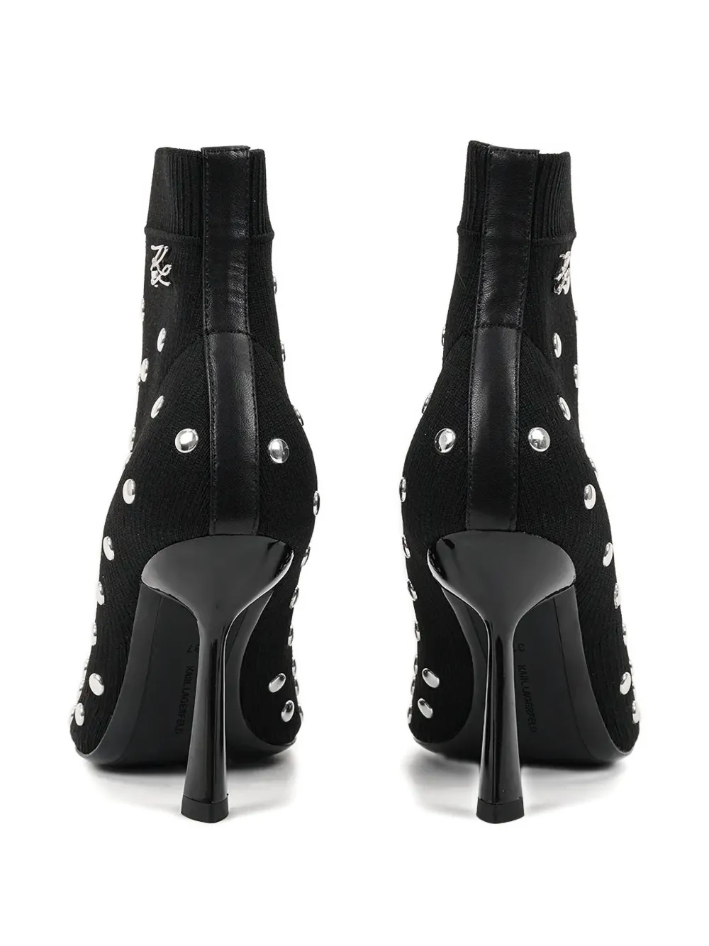 Karl Lagerfeld 100mm Pandara Boots In Black