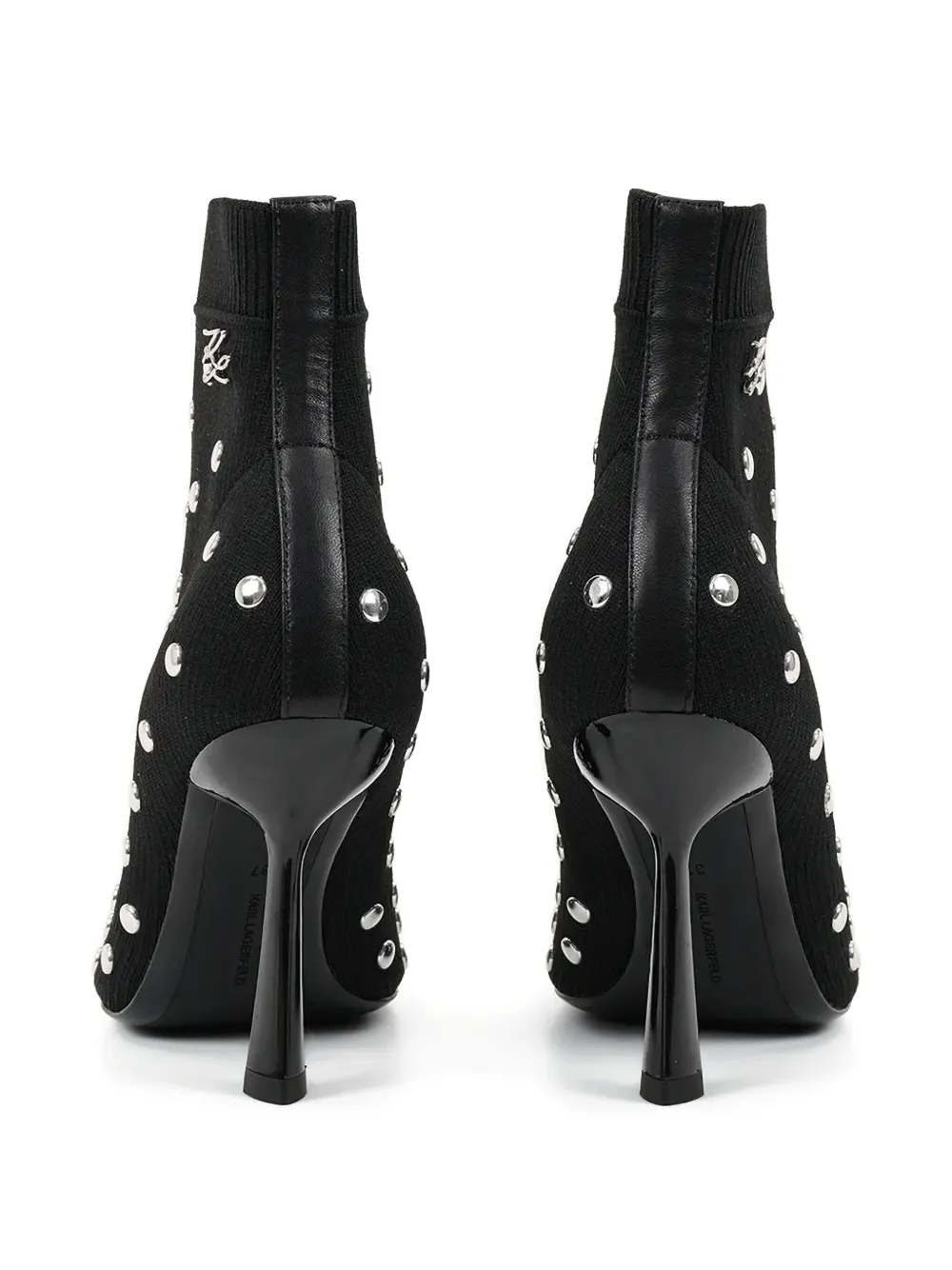 Karl Lagerfeld 100mm Pandara laarzen Zwart