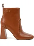 Karl Lagerfeld 100mm Astra Nova boots - Brown