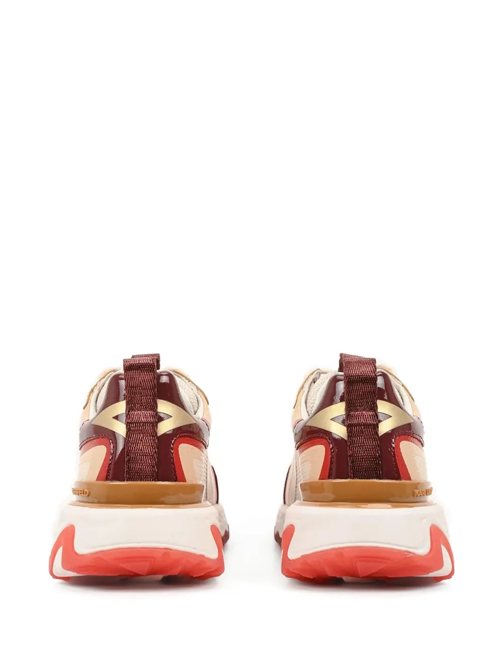 Karl Lagerfeld metallic-panelled chunky sneakers Neutrals