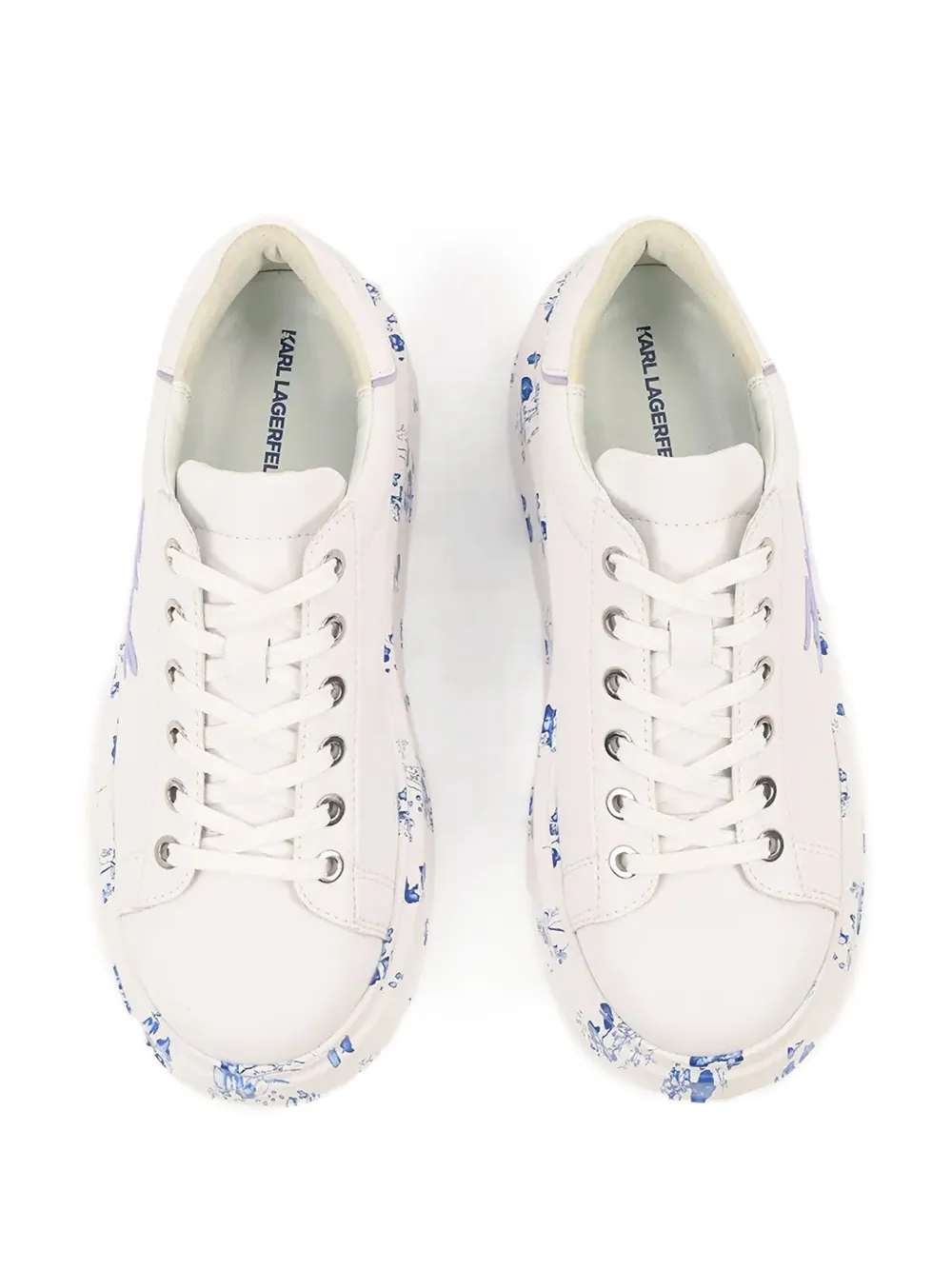 Karl Lagerfeld Sneakers met plateauzool Wit
