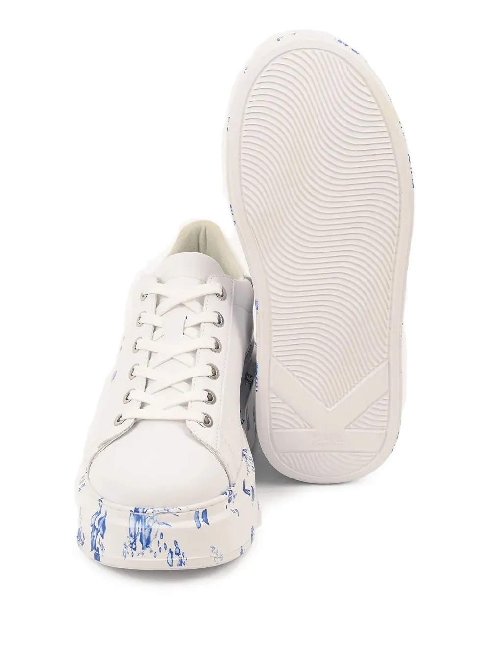 Karl Lagerfeld Sneakers met plateauzool Wit