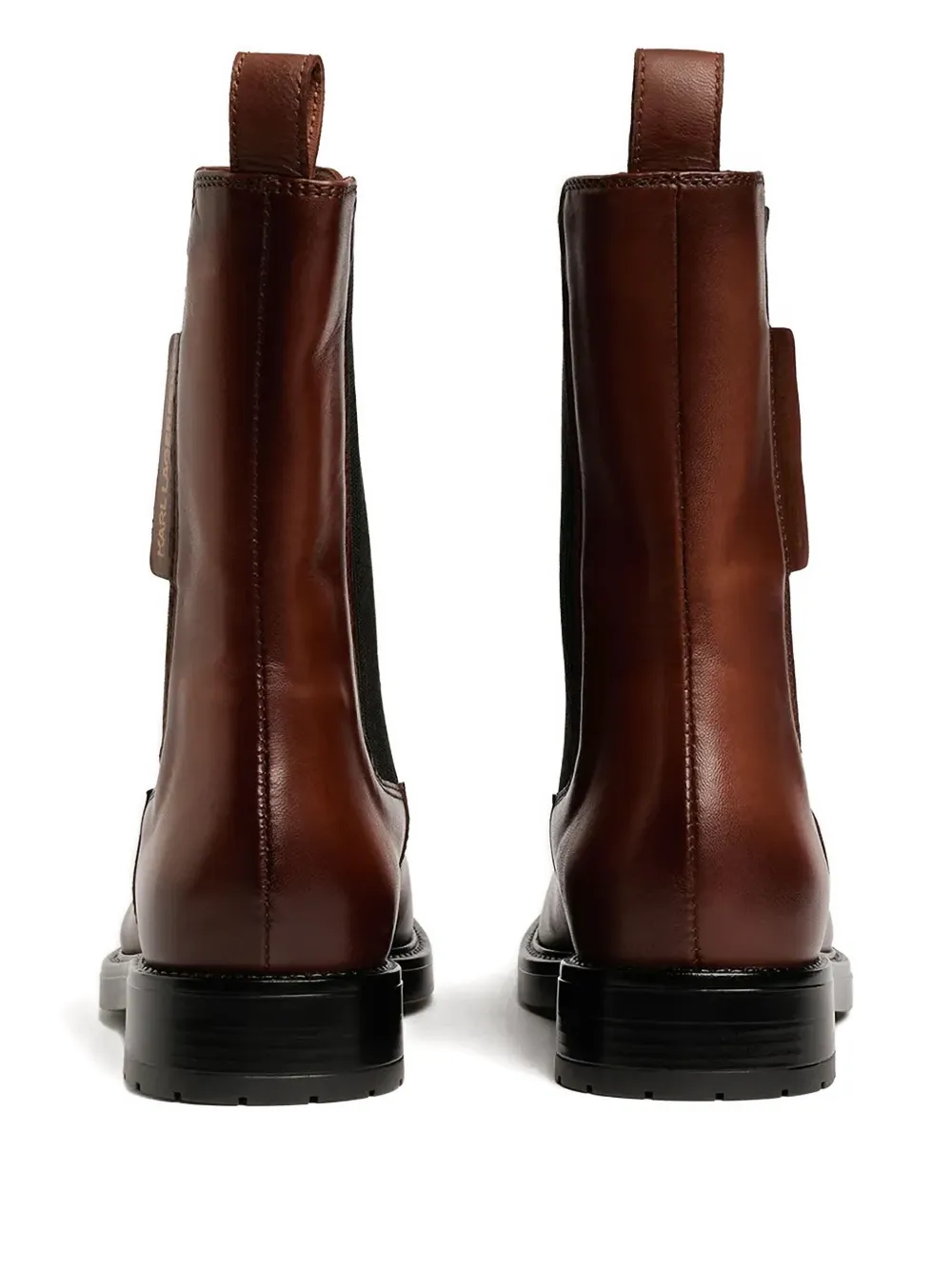 Karl Lagerfeld Blake leather boots Brown