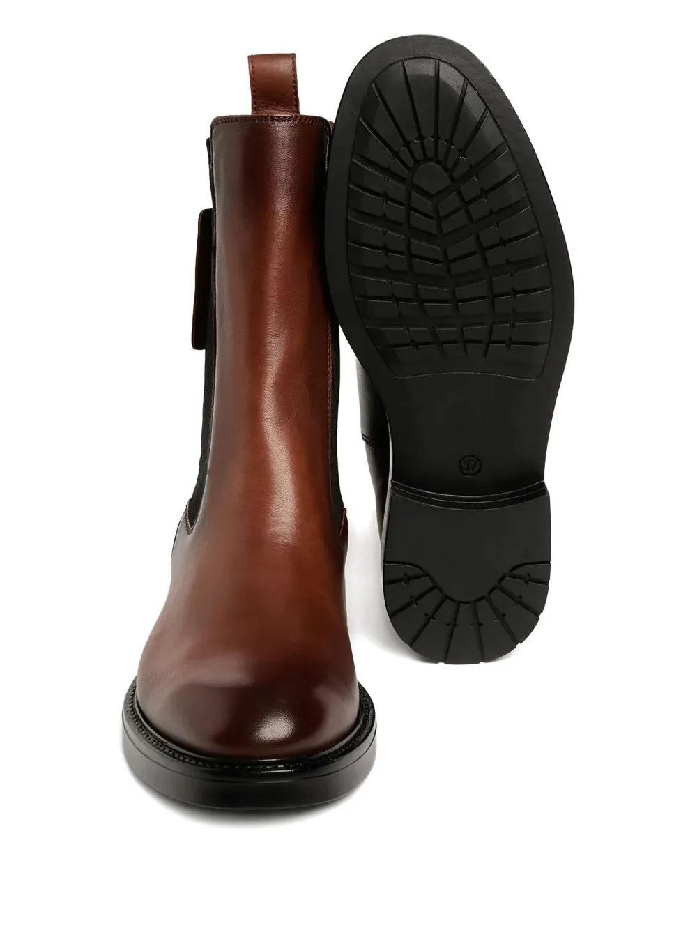 Karl Lagerfeld Blake leather boots Brown