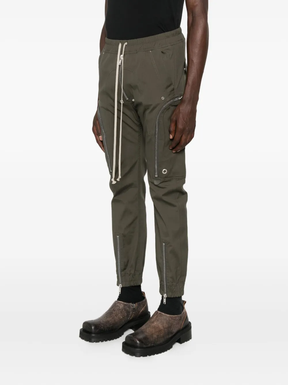 Rick Owens Cargo broek met rits Groen