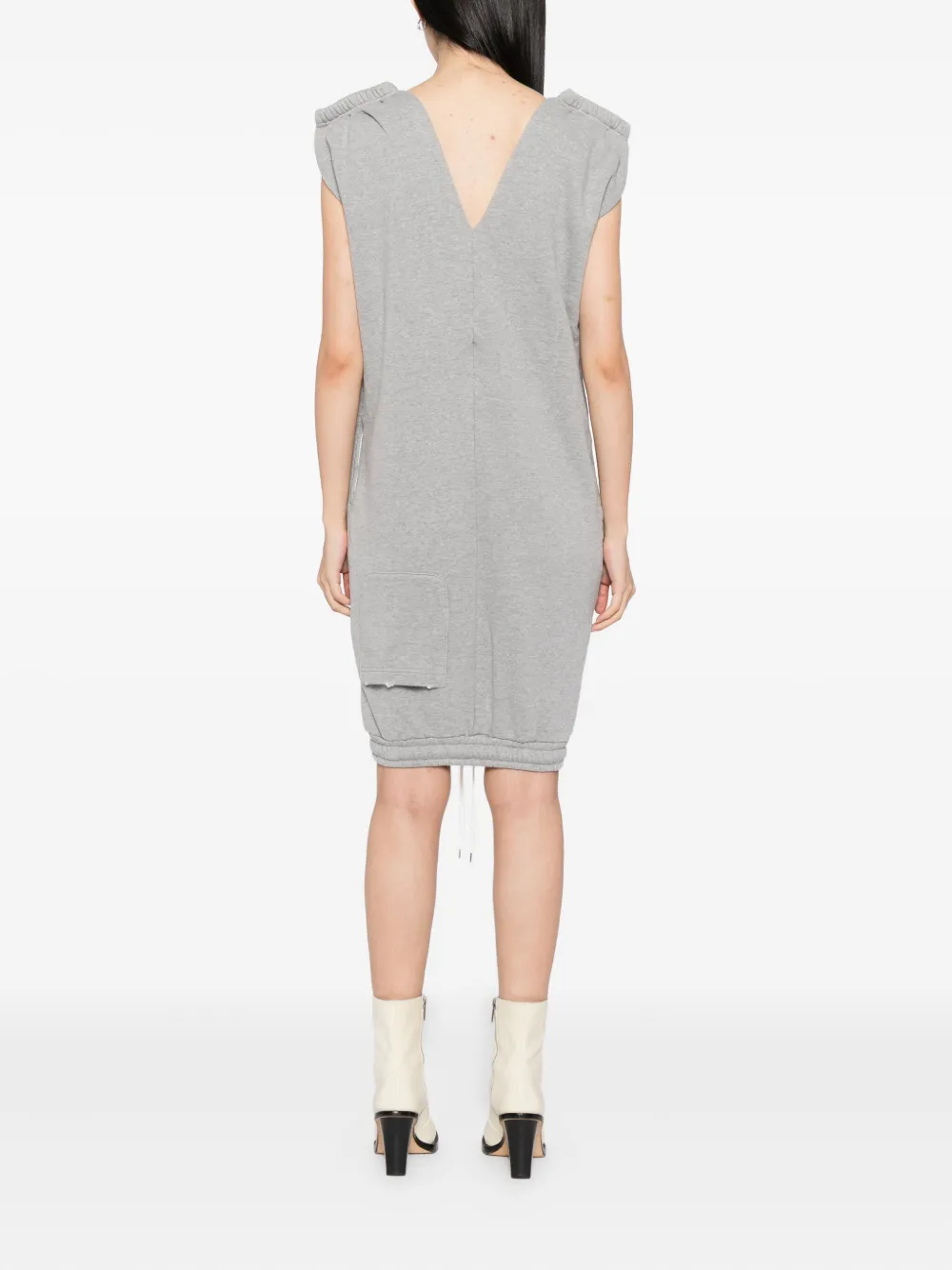 Maison MIHARA YASUHIRO Omgekeerde katoenen jurk Grijs