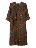 Uma Wang graphic-print dress - Brown
