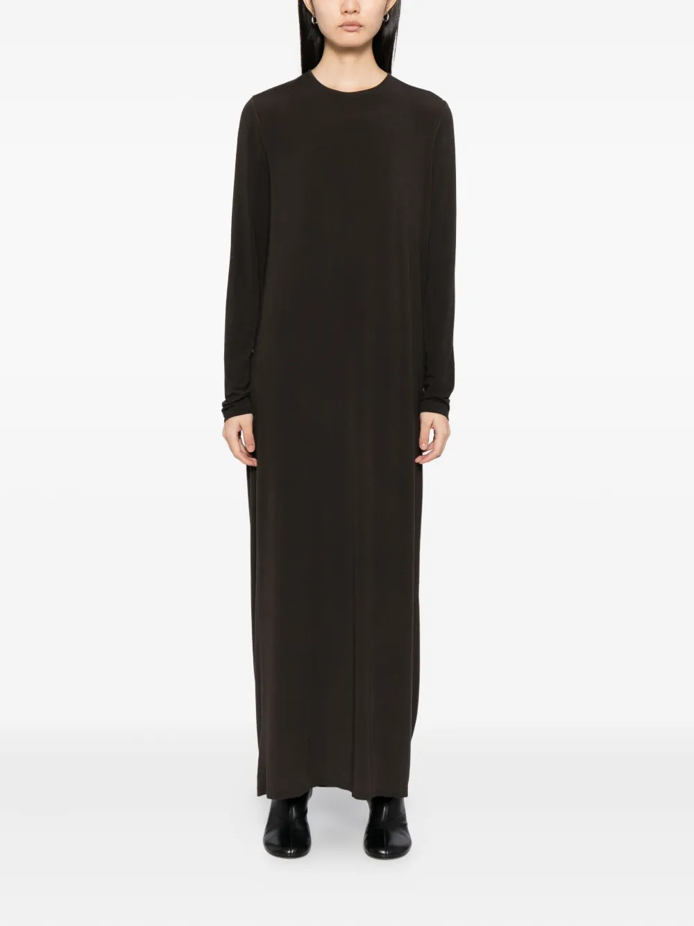Uma Wang Jurk met diepe ronde rug Bruin
