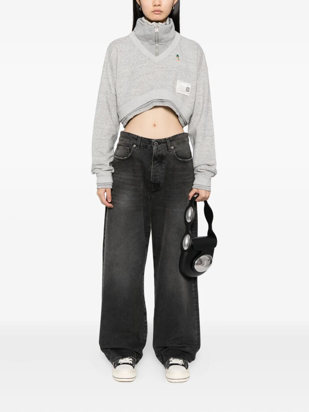 Maison MIHARA YASUHIRO Sweater met geborduurde eend Grijs