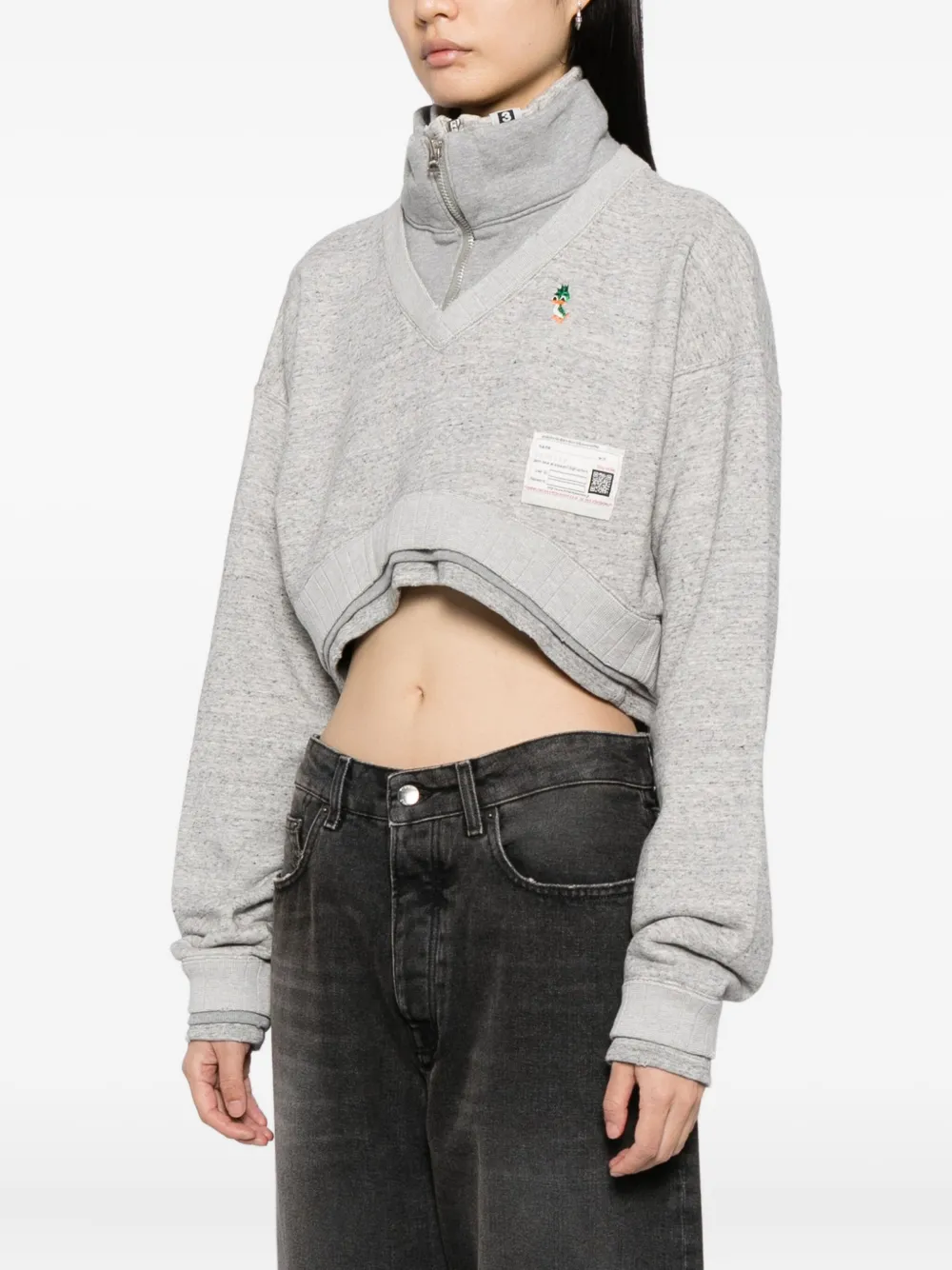 Maison MIHARA YASUHIRO Sweater met geborduurde eend Grijs