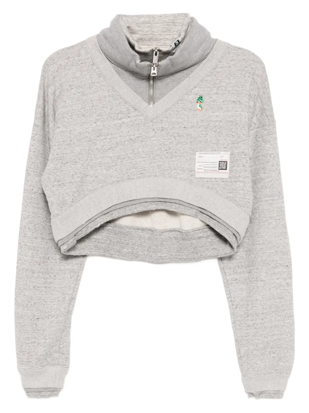 Maison MIHARA YASUHIRO Sweater met geborduurde eend Grijs