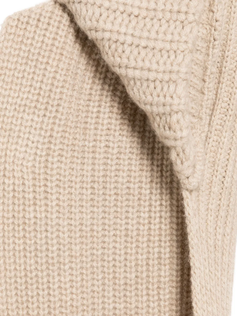 Yves Salomon hooded scarf - Beige