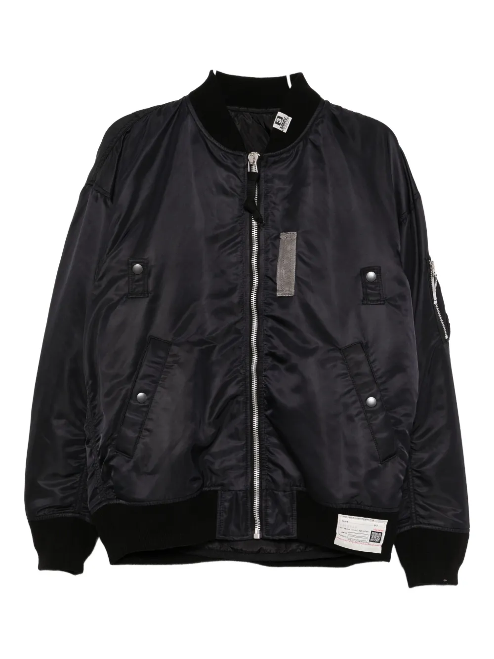 Miharayasuhiro Logo-patch Bomber Jacket In Black