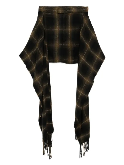 Maison MIHARA YASUHIRO checked skirt