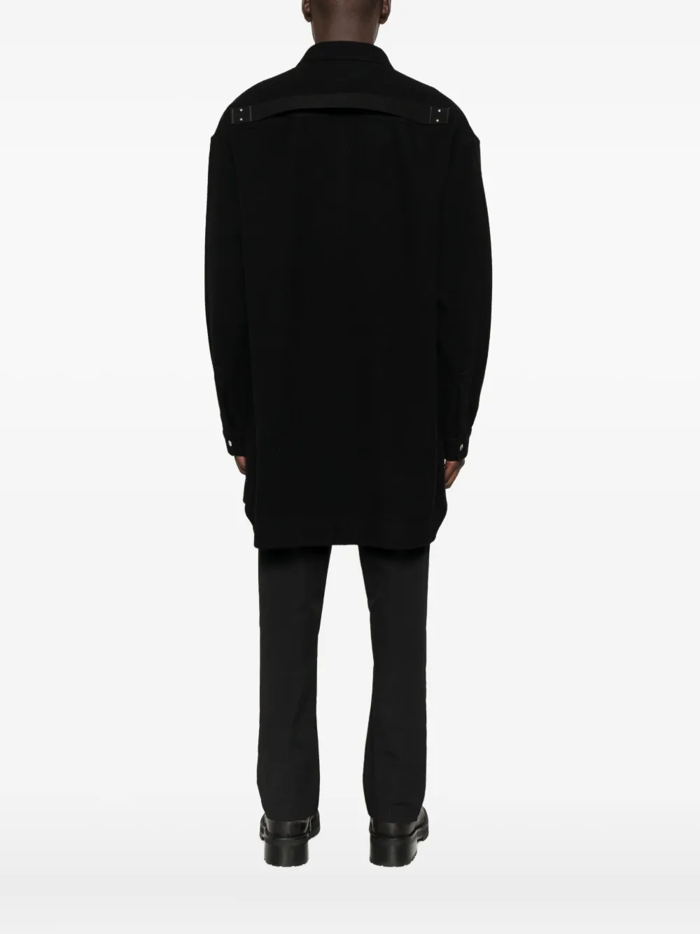 Rick Owens Shirtjack met knoopsluiting Zwart
