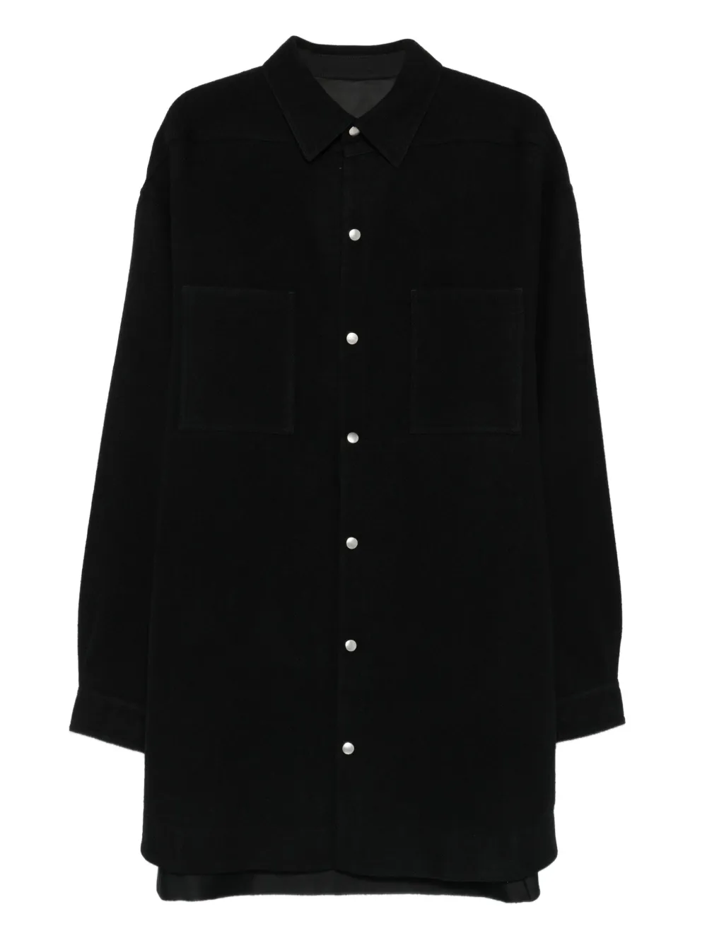 Rick Owens Shirtjack met knoopsluiting Zwart