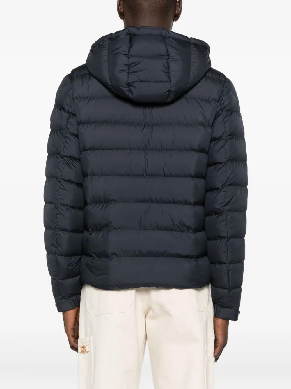 Moncler Gevoerd jack met capuchon Blauw