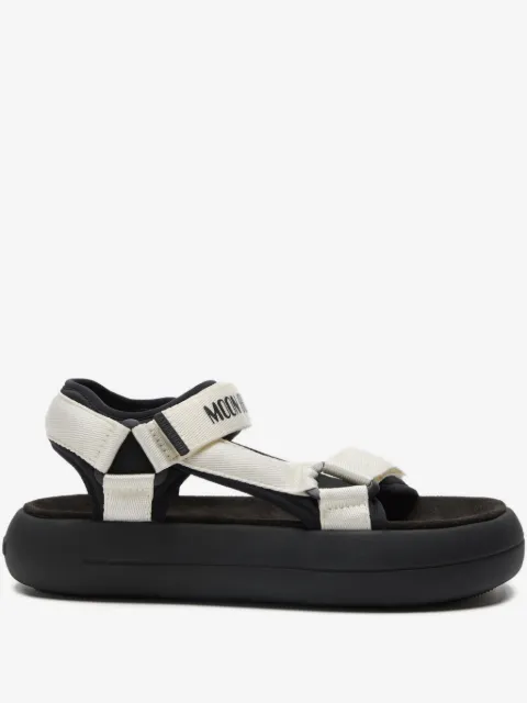 Moon Boot Super sandals black & white