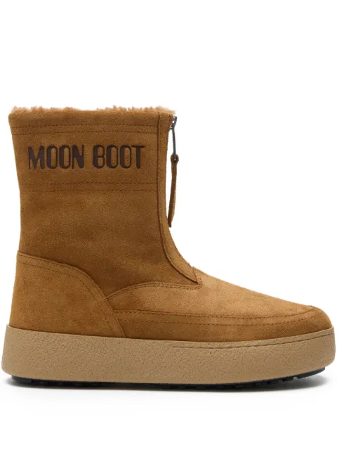 Moon Boot zip-front suede boots