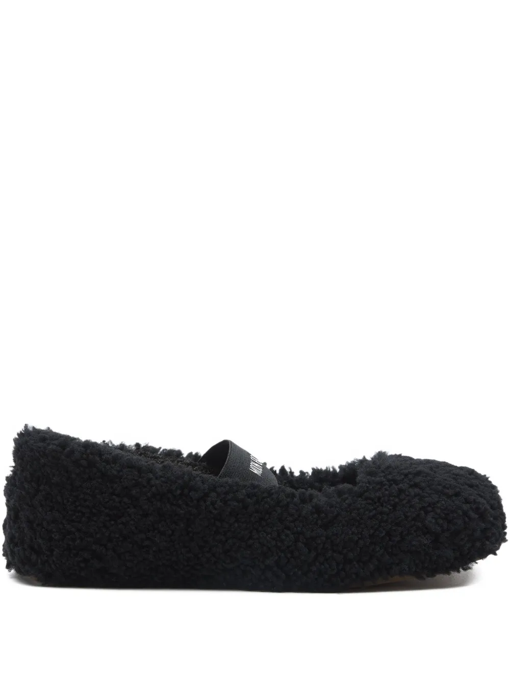 Moon Boot shearling ballerina flats | Black | Image 1