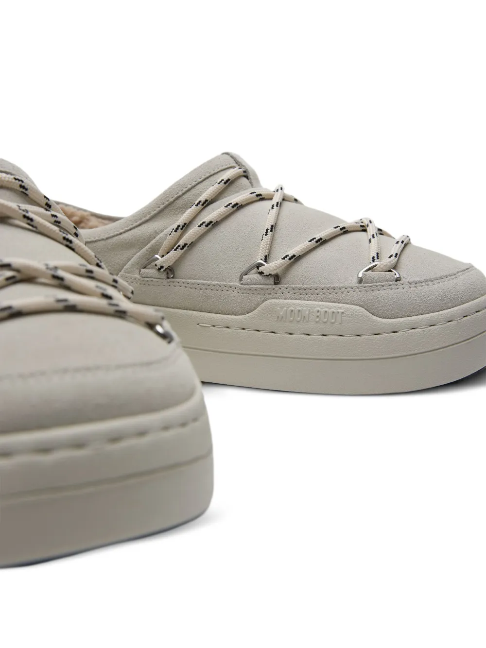 Moon Boot Park lammy slip-on schoenen met veters Grijs