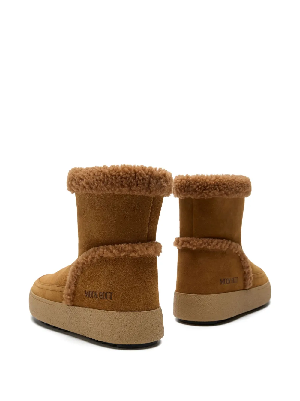 Moon Boot shearling-trimmed suede boots | Ankle Boots | Image 2