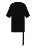 Rick Owens DRKSHDW short-sleeve draped-hemline top - Black