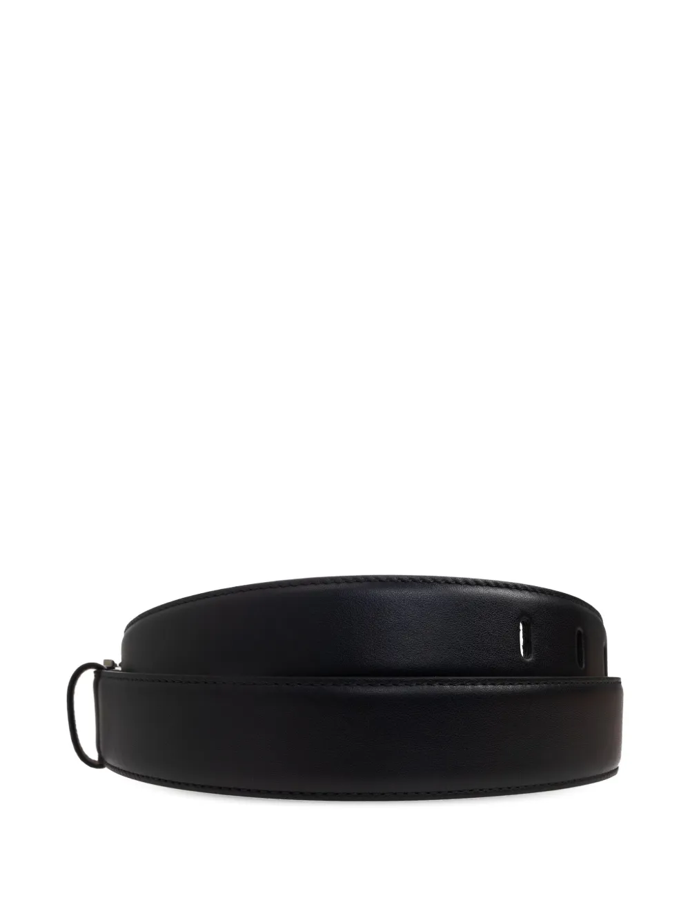 Tod's leather buckle belt - Zwart