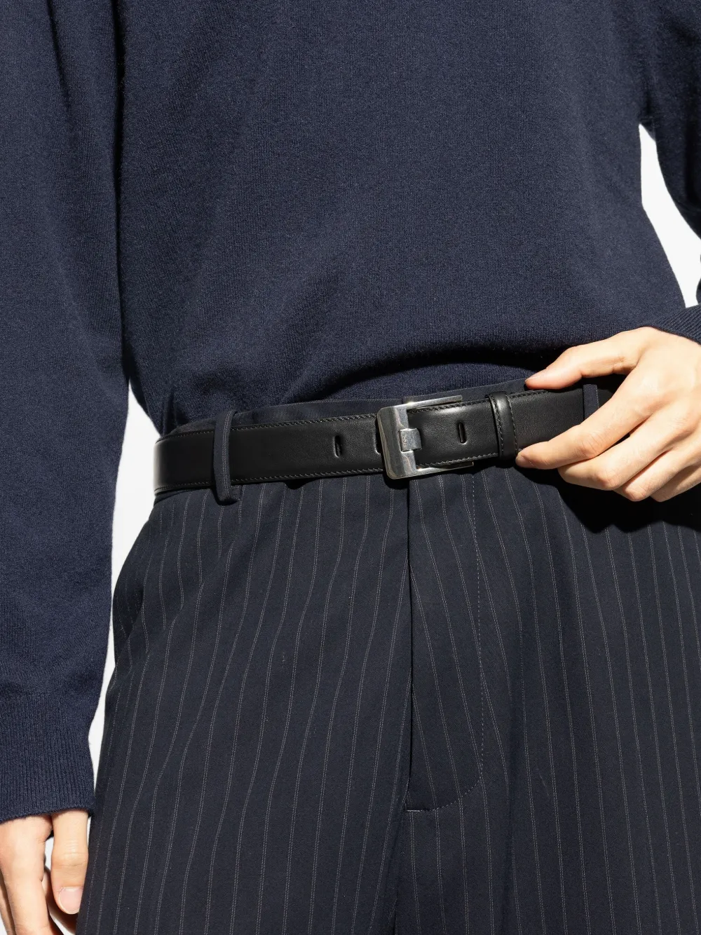 Tod's Leren gespriem Zwart