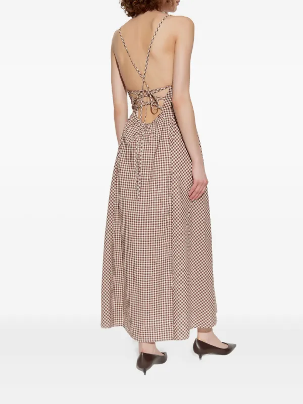 Drawer別注 Scye CHECKED DRESS Auburn Check Slip Dress | Fall 24 | Collection: Folktale