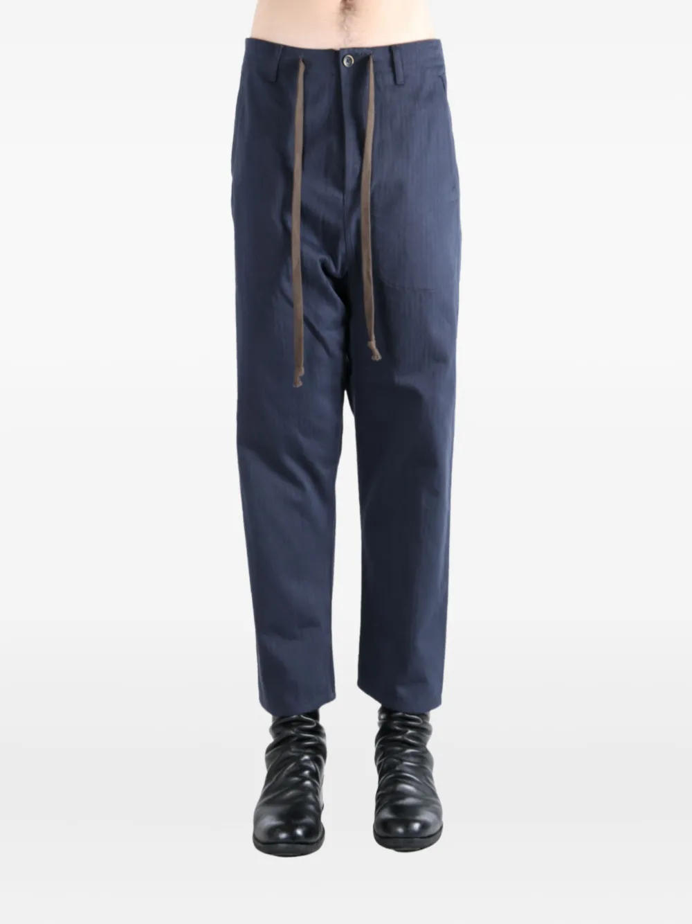 Uma Wang drawstring pocket trousers Blauw