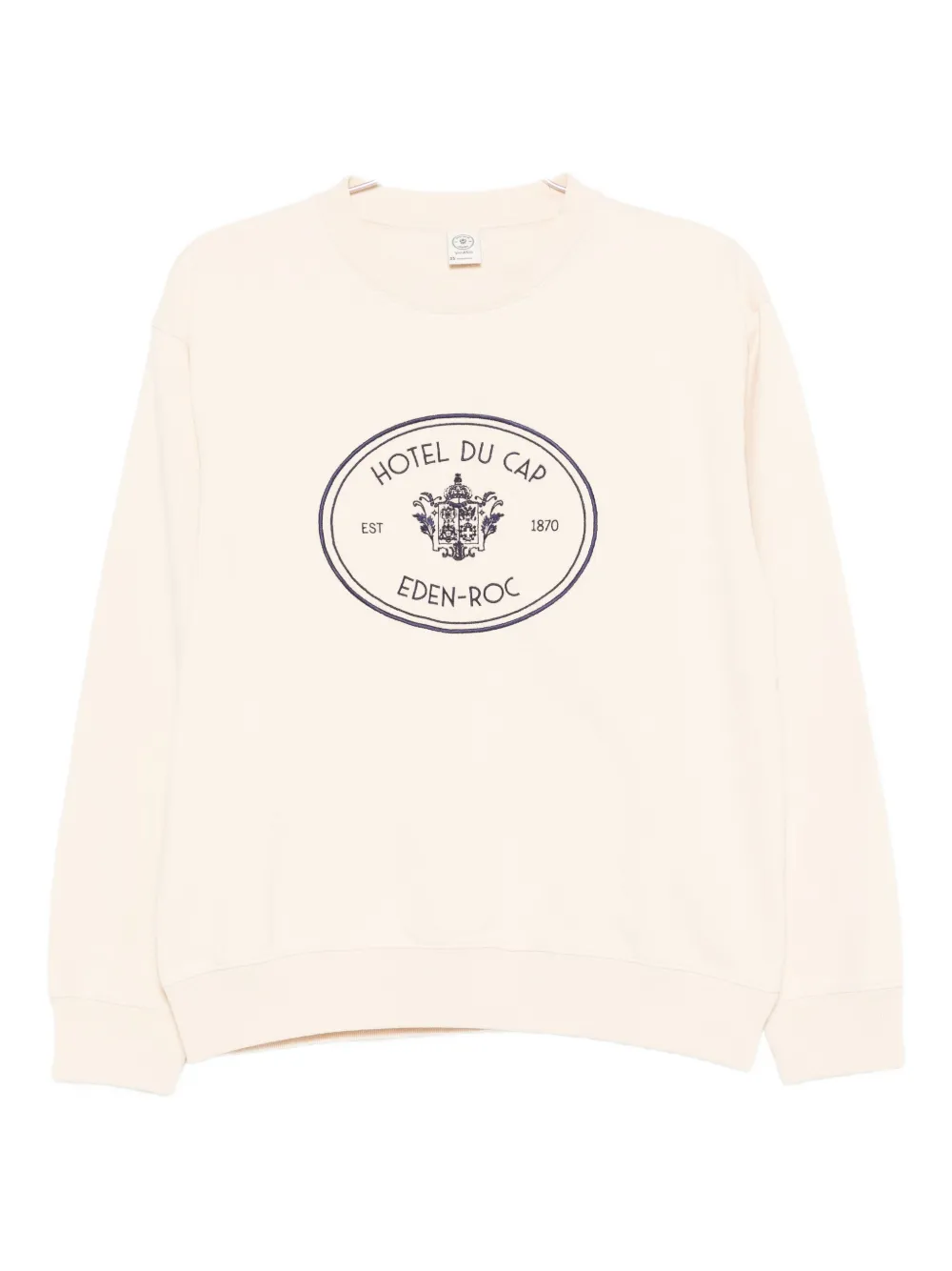 Sporty And Rich Crest-print Sweatshirt In Neutral