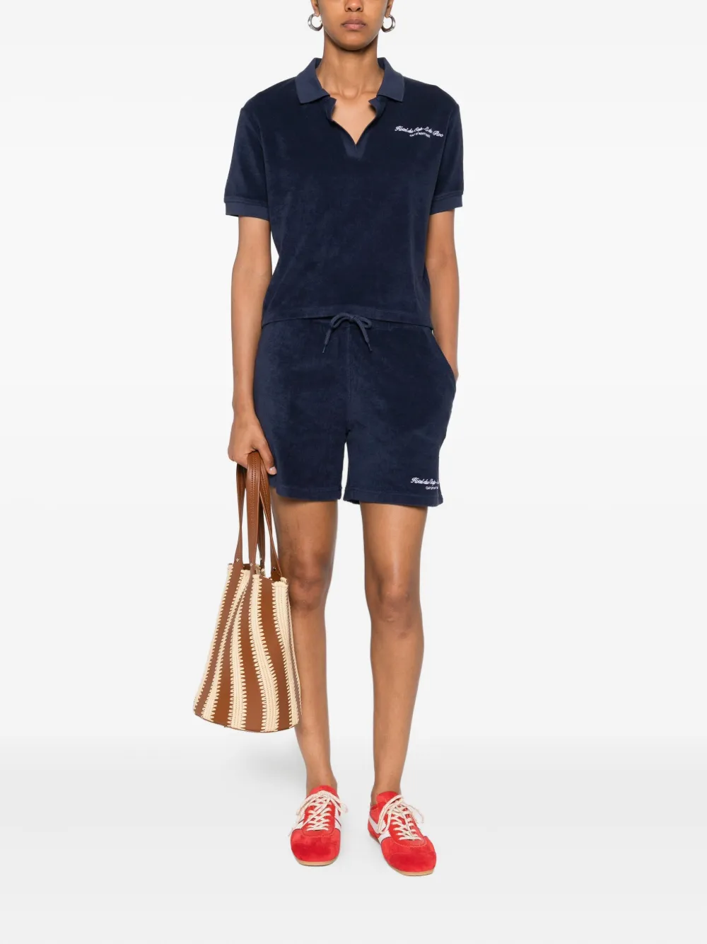 Sporty & Rich Shorts met trekkoord Blauw