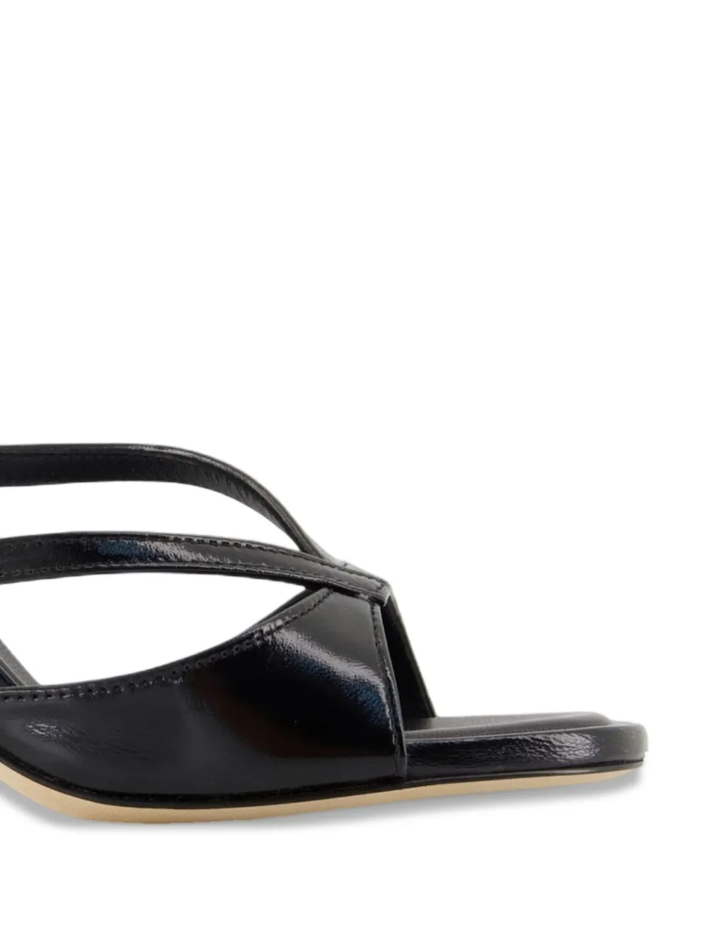 Carel Paris sculpted-heel cross-strap sandals Zwart
