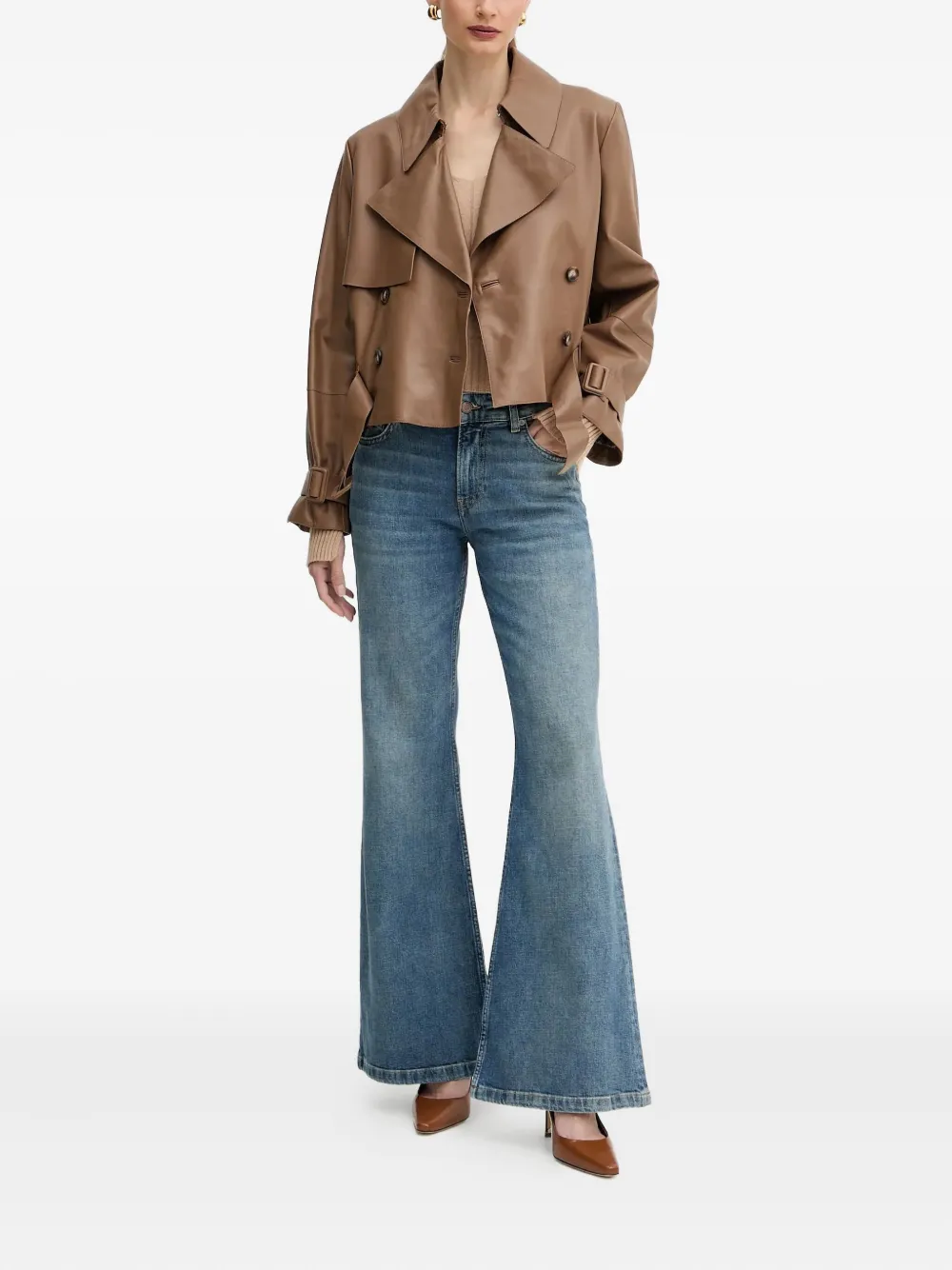 BOSS Flared jeans - Blauw