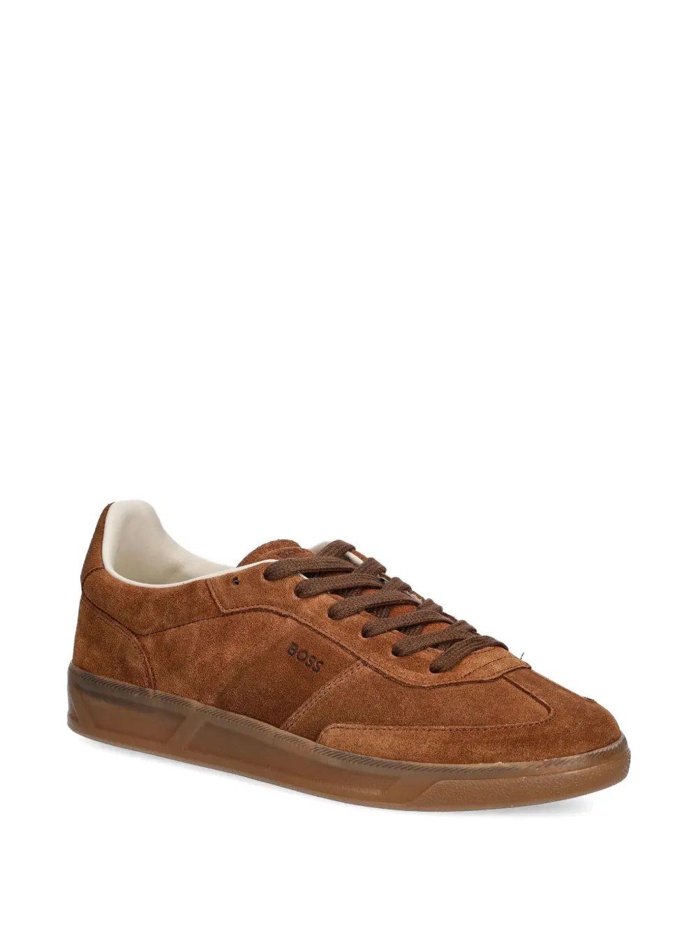 Hugo Boss Boss Brenta Low Top Sneaker In Brown