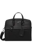 BOSS logo-plaque top-handle briefcase - Black