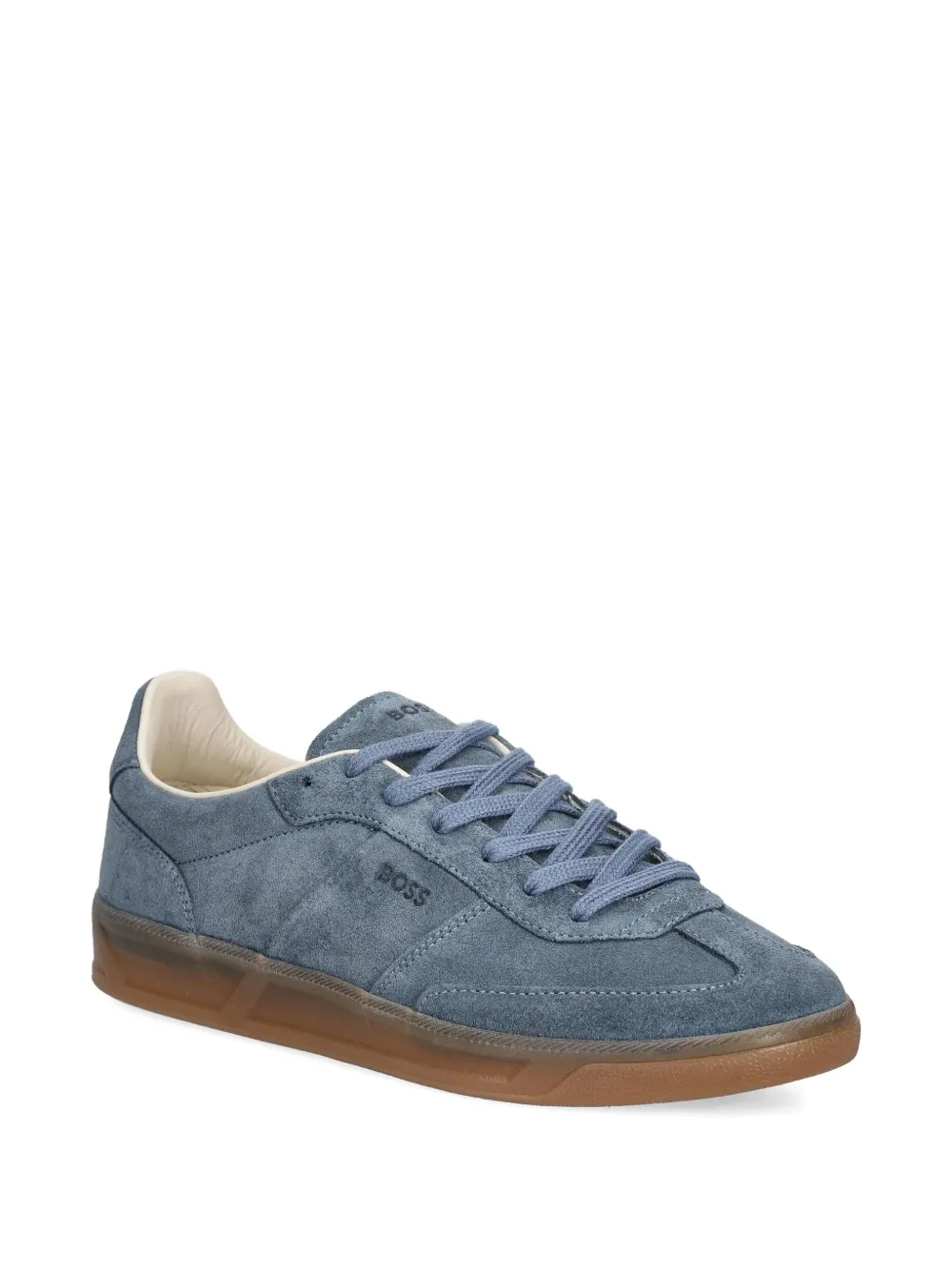 BOSS suede leather sneakers Blue