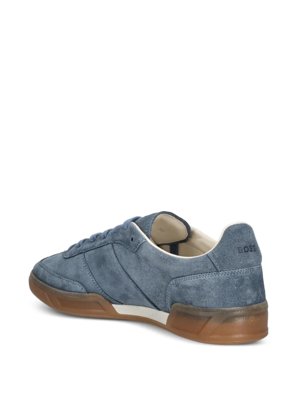 BOSS suede leather sneakers Blue
