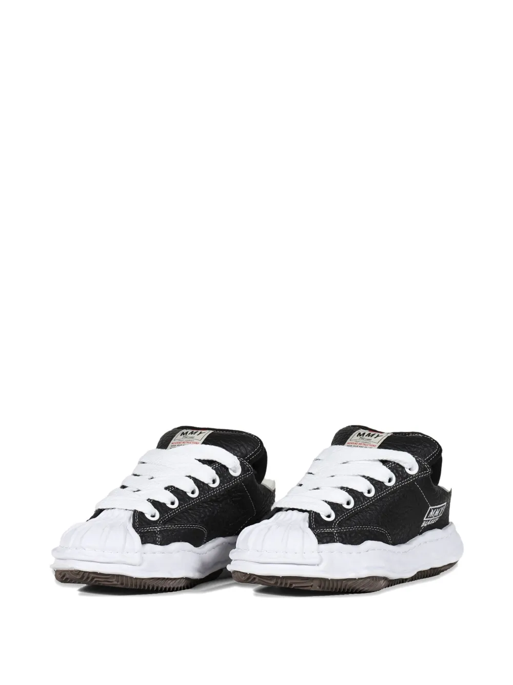 Maison MIHARA YASUHIRO Blakey leather lace-up sneakers Black