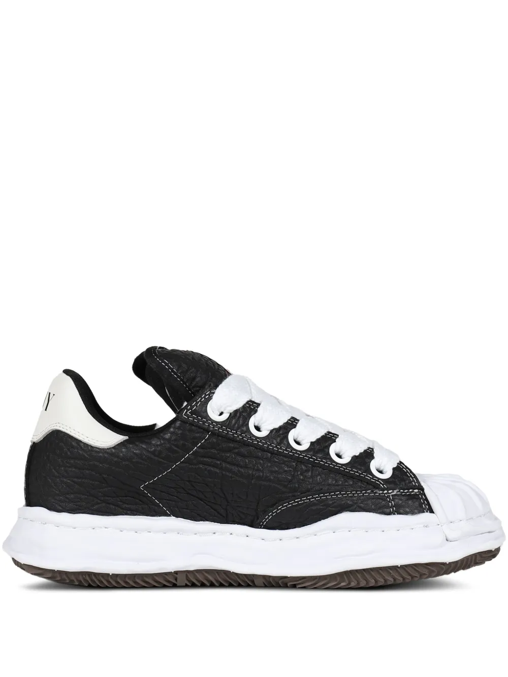 Maison MIHARA YASUHIRO Blakey leather lace-up sneakers Black