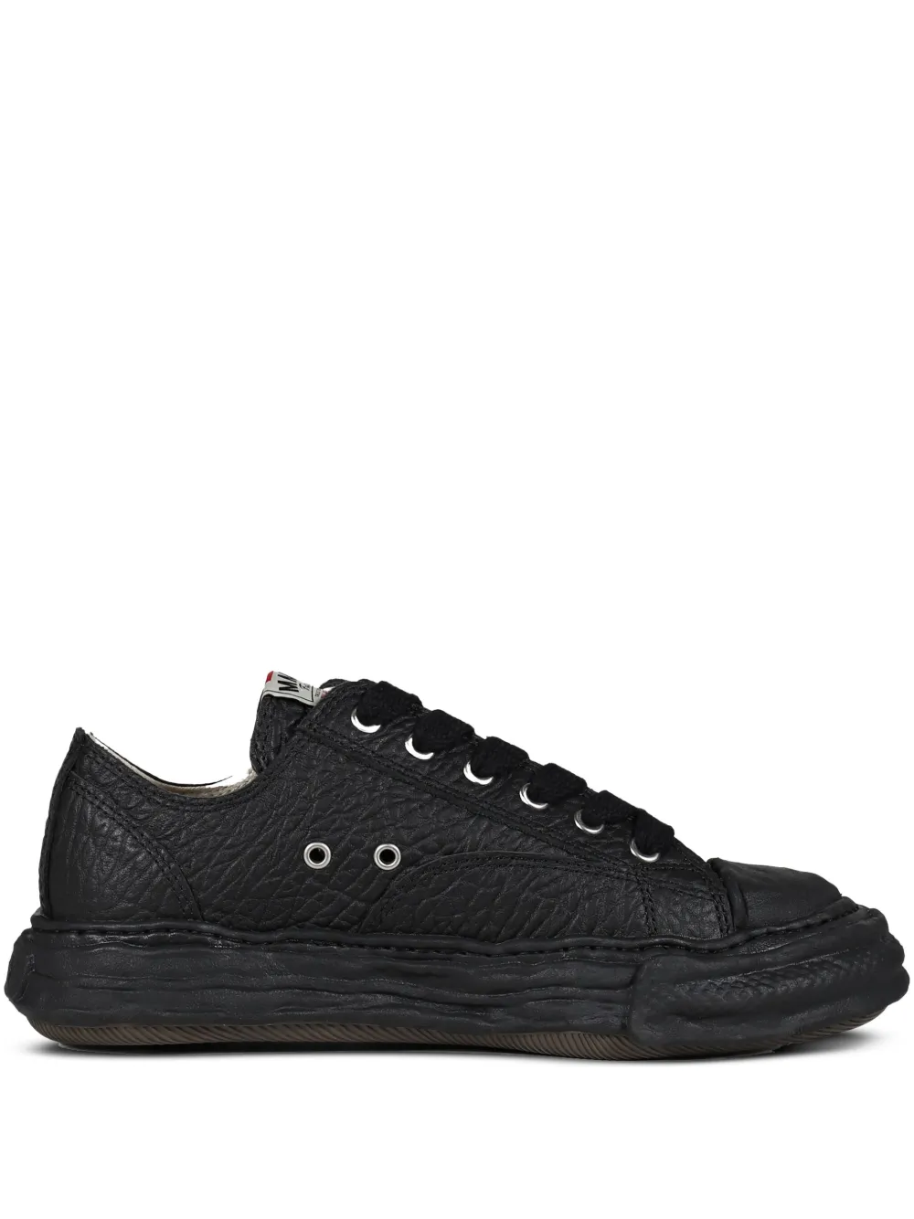 Maison MIHARA YASUHIRO Peterson textured lace-up sneakers Black