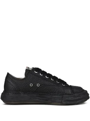 Maison MIHARA YASUHIRO Tênis Cano Baixo De Canvas | Preto