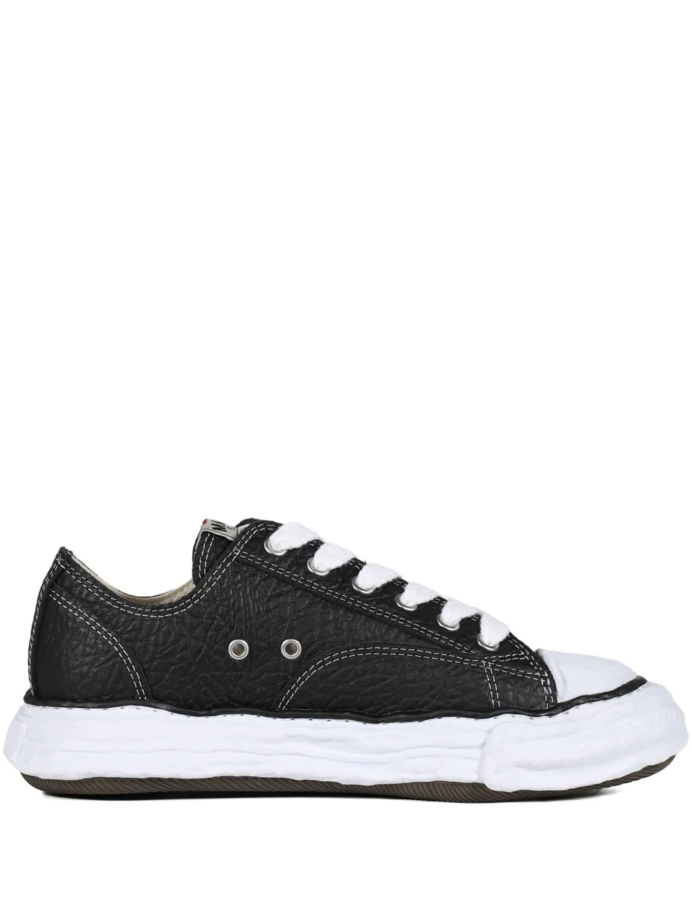 Maison MIHARA YASUHIRO Peterson textured lace-up sneakers Black