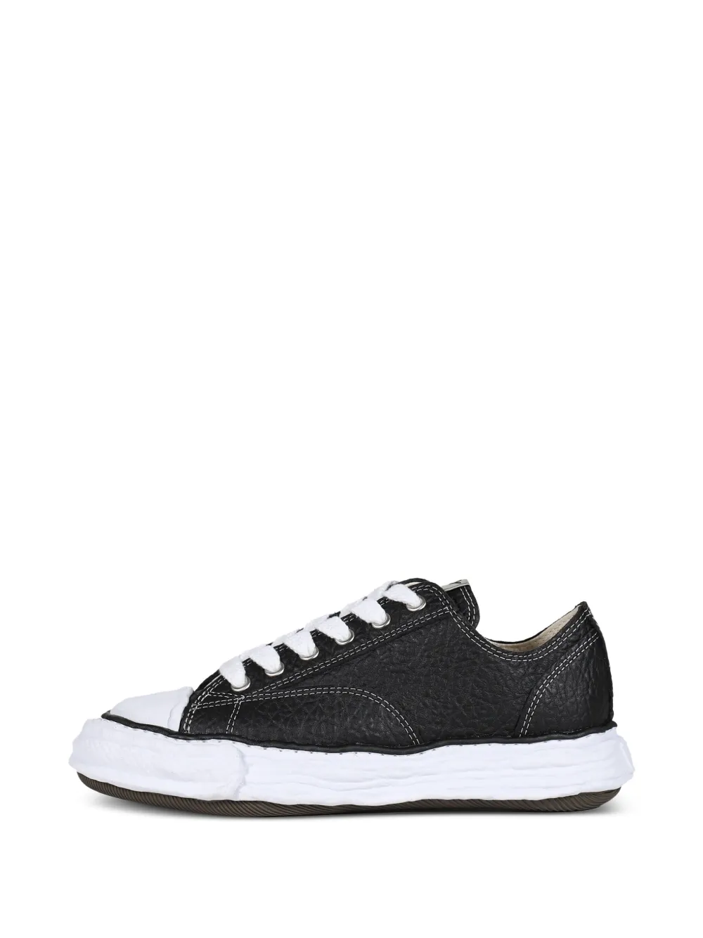 Maison MIHARA YASUHIRO Peterson textured lace-up sneakers Black