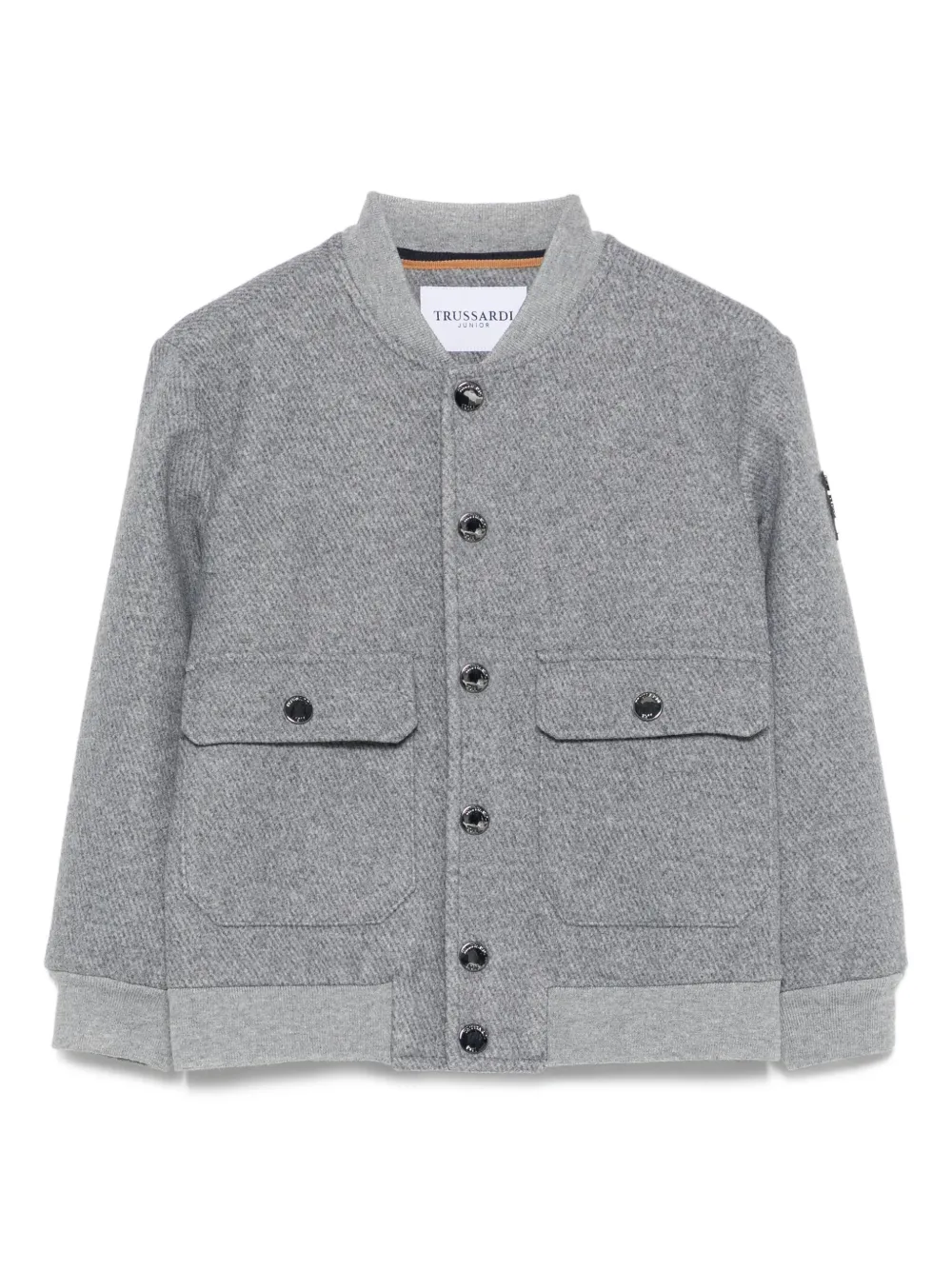 TRUSSARDI JUNIOR Bomberjack met textuur en zak Grijs
