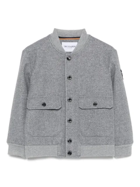 TRUSSARDI JUNIOR veste bomber texturée