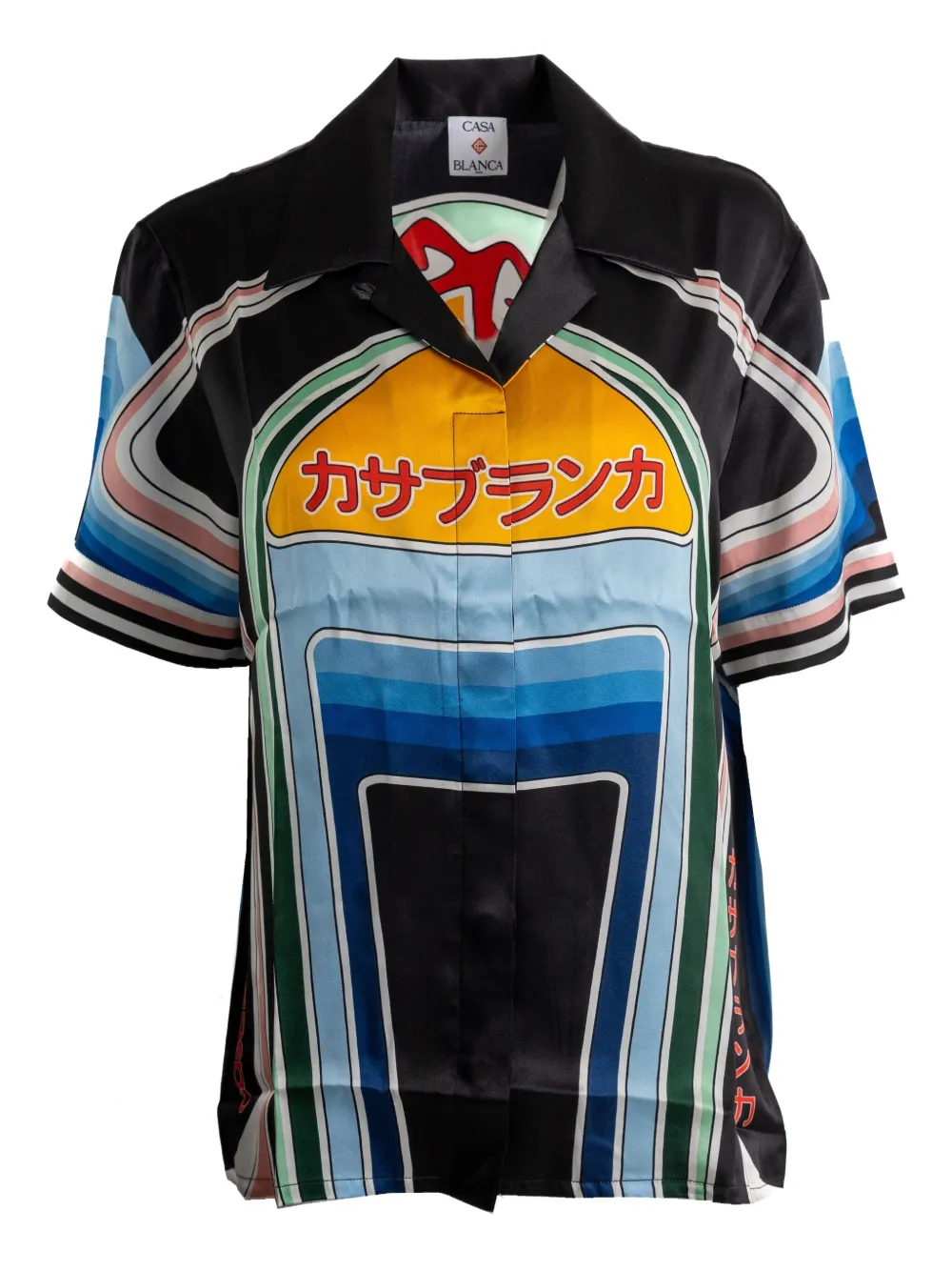 Casablanca graphic-print shirt - ブラック Casablanca graphic-print shirt - ブラック