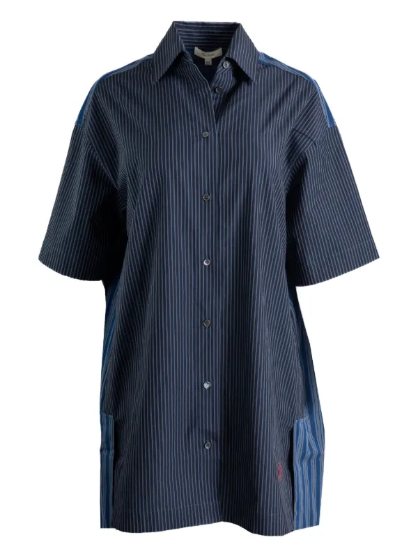 JW Anderson ストライプ ミニドレス | ブルー | FARFETCH JP