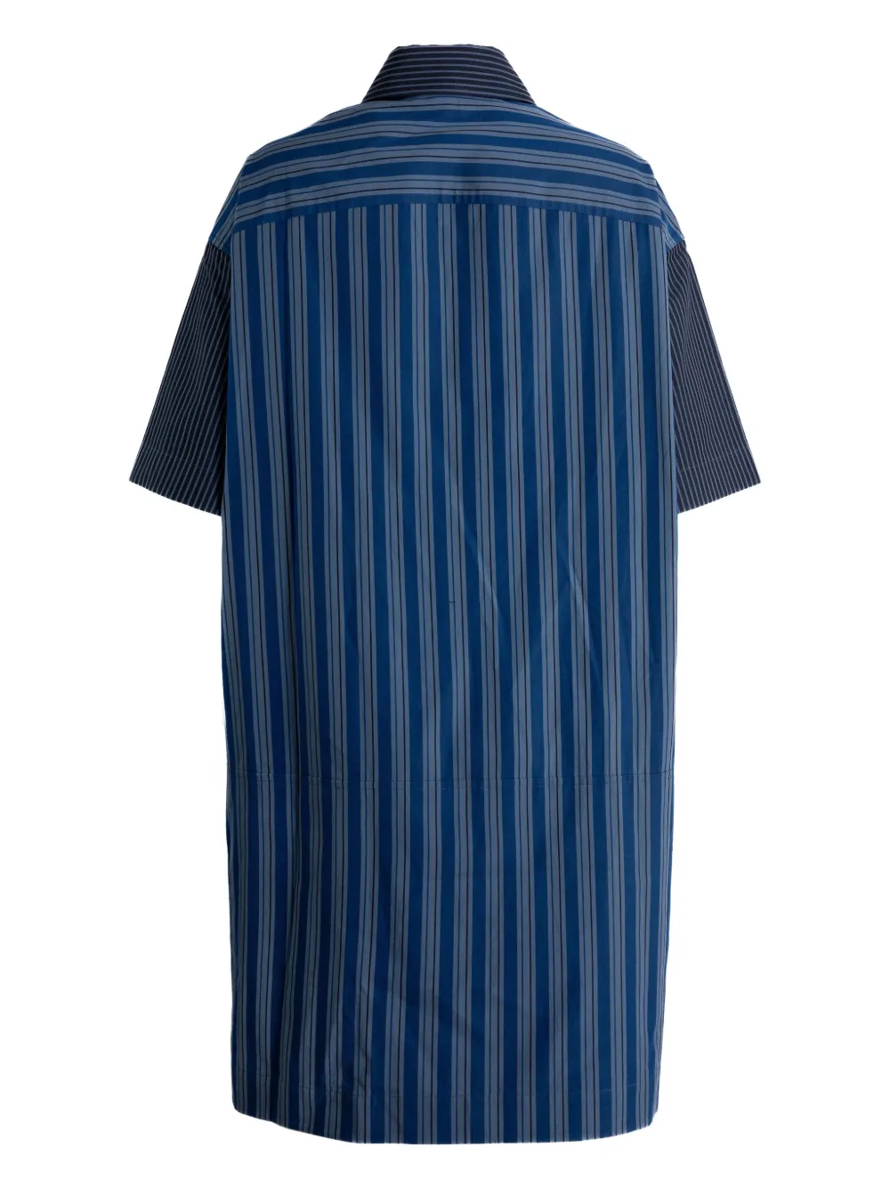 JW Anderson striped shirt mini dress - Blauw
